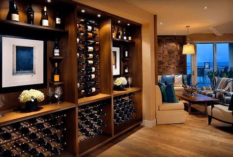 modern wine rack